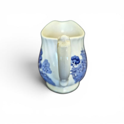 Vintage Myott Old Willow Blue & White Milk Jug Creamer Staffordshire England 9.5cm