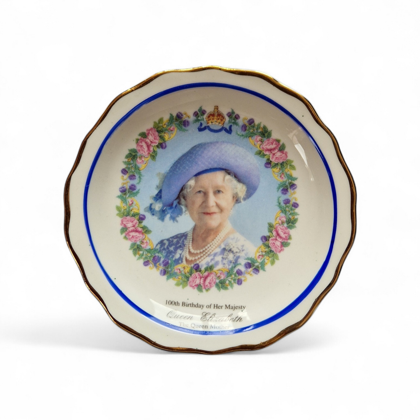 -SOLD- Royal Crown Duchy Queen Mother Commemorative Plate