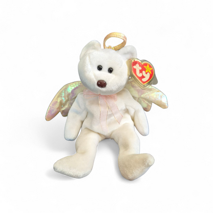 Ty Beanie Baby “Halo” Bear (1998) – Angel Wings Edition | Timeless Sentimental Collectible