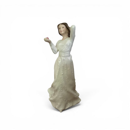 -SOLD- Vintage Royal Doulton “With Love” HN3393 Figurine | Bone China Lady Figure | 1992 Collectible Ornament