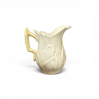 -SOLD- Vintage Belleek Ireland Cream Jug & Sugar Bowl Set – Ivory Tree Bark Design