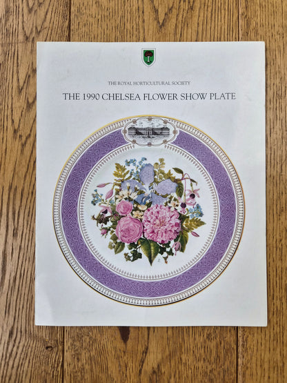 Royal Albert 1990 Chelsea Flower Show Plate “Victorian Bouquet” RHS Fine Bone China with Certificate