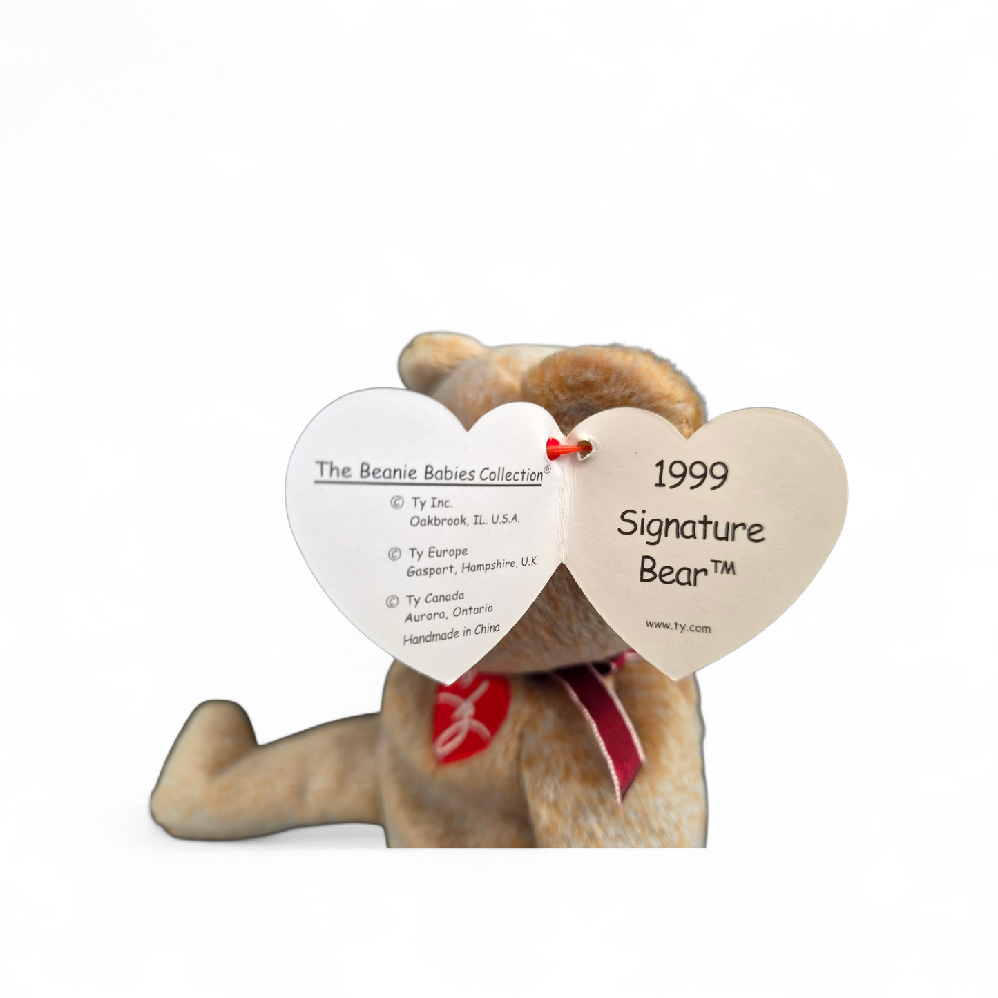 Ty Beanie Baby “1999 Signature Bear” – Millennium Heart Edition | Classic Collectible