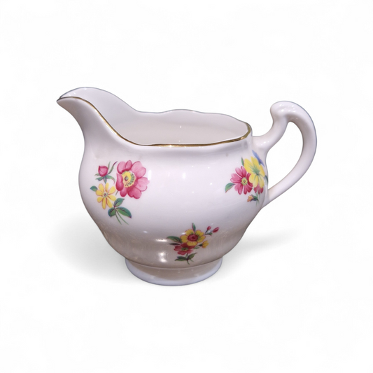 Vintage Royal Vale Bone China Milk Jug – Elegant Floral English Tea Set Creamer