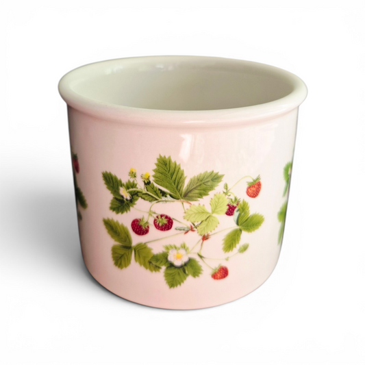 -SOLD- Vintage Portmeirion Summer Strawberries Pot | English Country Kitchen Decor