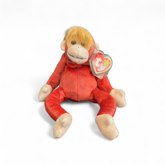 Ty Beanie Baby “Schweetheart” Monkey (1999) – Rich Red Plush with Tag | Vintage Collectible