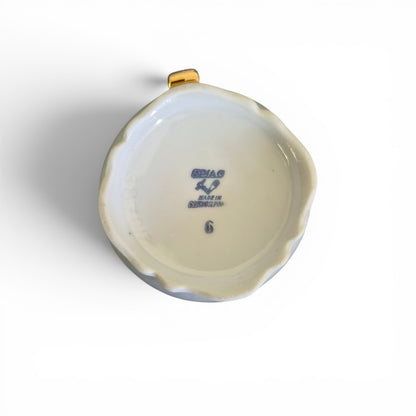 -SOLD- Vintage EPIAG Czechoslovakia Lustreware Floral Cream Jug | Iridescent Porcelain Milk Jug with Gold Gilt Trim