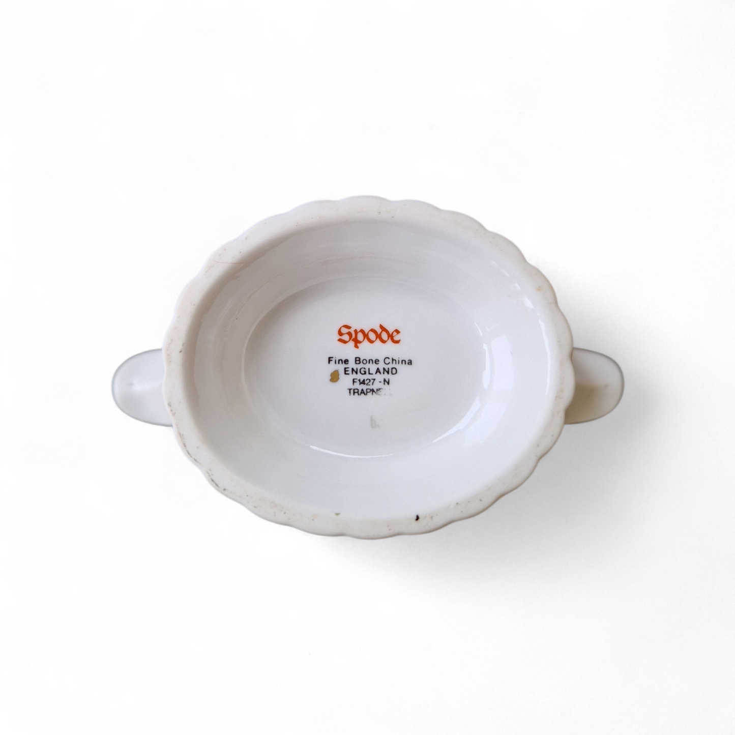 Vintage Spode Fine Bone China Vase – “Trapnell” Pattern – Fluted Form with Gilt & Floral Detail