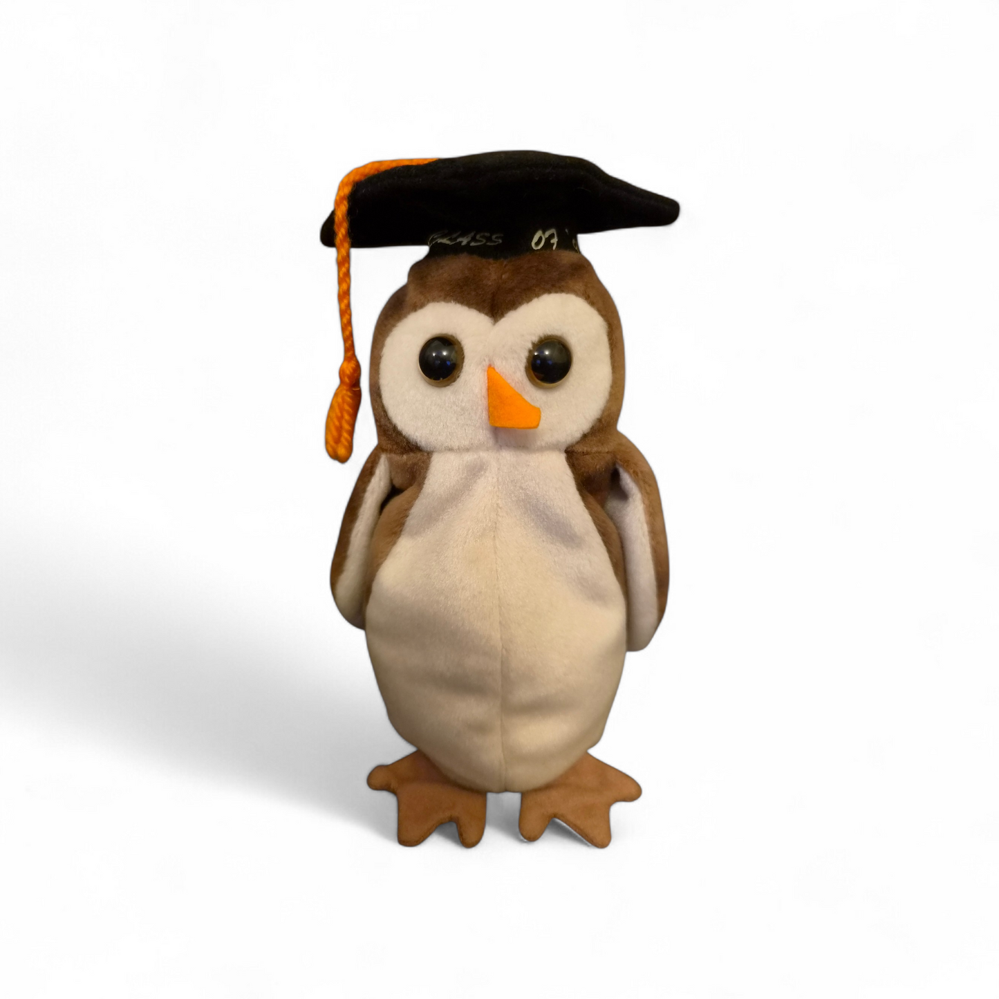Vintage Ty Beanie Baby “Wise” Owl (1997) – Class of ’98 Graduation Edition | Original Tag
