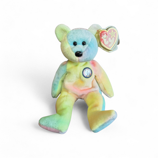 Ty Beanie Baby “B.B. Bear” – Birthday Edition with Original Tag & Protector