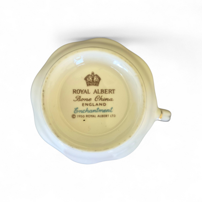 -SOLD- Royal Albert ‘Enchantment’ Bone China Cream Jug  Vintage English Elegance with Gilded Detail