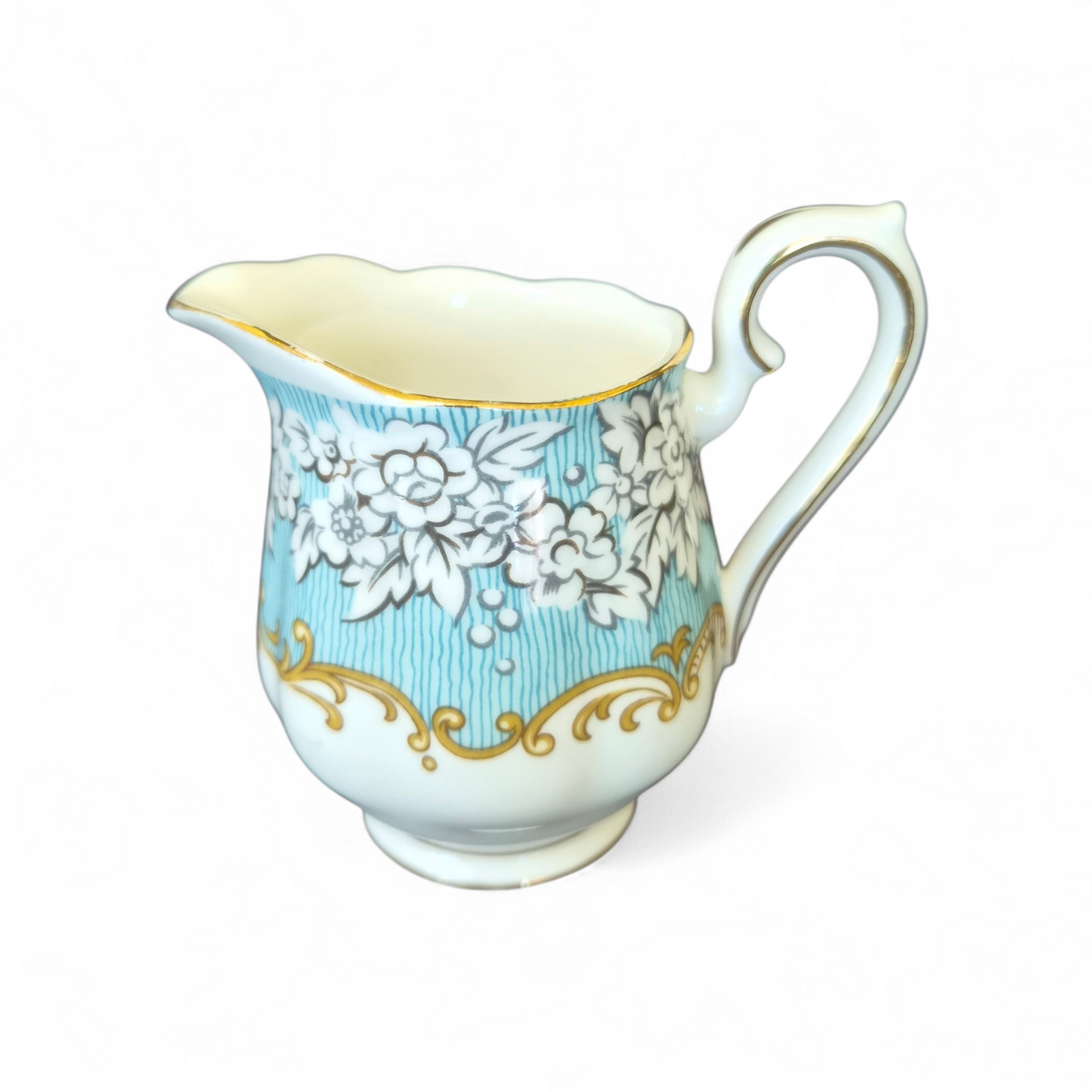 -SOLD- Royal Albert ‘Enchantment’ Bone China Cream Jug  Vintage English Elegance with Gilded Detail