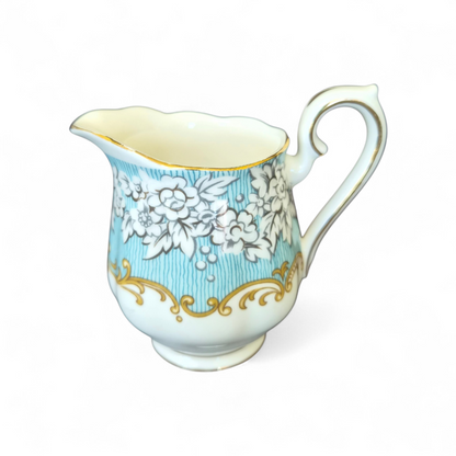 -SOLD- Royal Albert ‘Enchantment’ Bone China Cream Jug  Vintage English Elegance with Gilded Detail