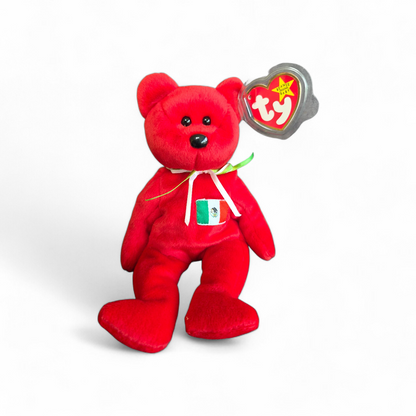 Ty Beanie Baby “Osito” Bear (1999) – Mexico Edition with Original Tag & Protector