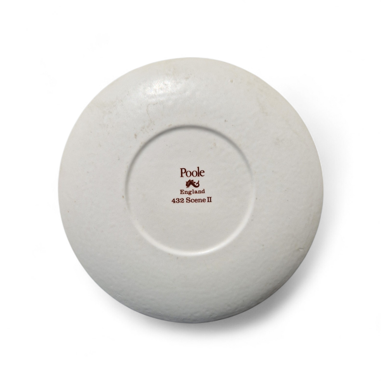 Poole Pottery Decorative Plate, Scene II 432, English Studio Ceramic, Vibrant Village River Scene