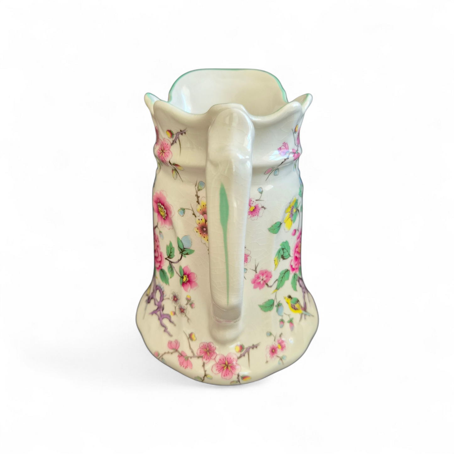 Vintage Old Foley Floral Jug by James Kent. Staffordshire Fine Earthenware, English Country Elegance