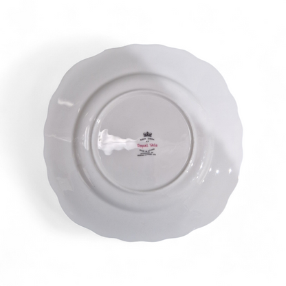 Vintage Royal Vale Polka Dot Tea Trio – Fine Bone China Cup, Saucer & Plate with Gilt Detail