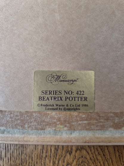 Vintage 1986 Beatrix Potter Jeremy Fisher Framed Print – Manuscript Collection Series 422