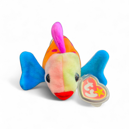 Vintage Ty Beanie Baby “Lips” Fish (1999) – Vibrant Multicolour Edition | Original Tag