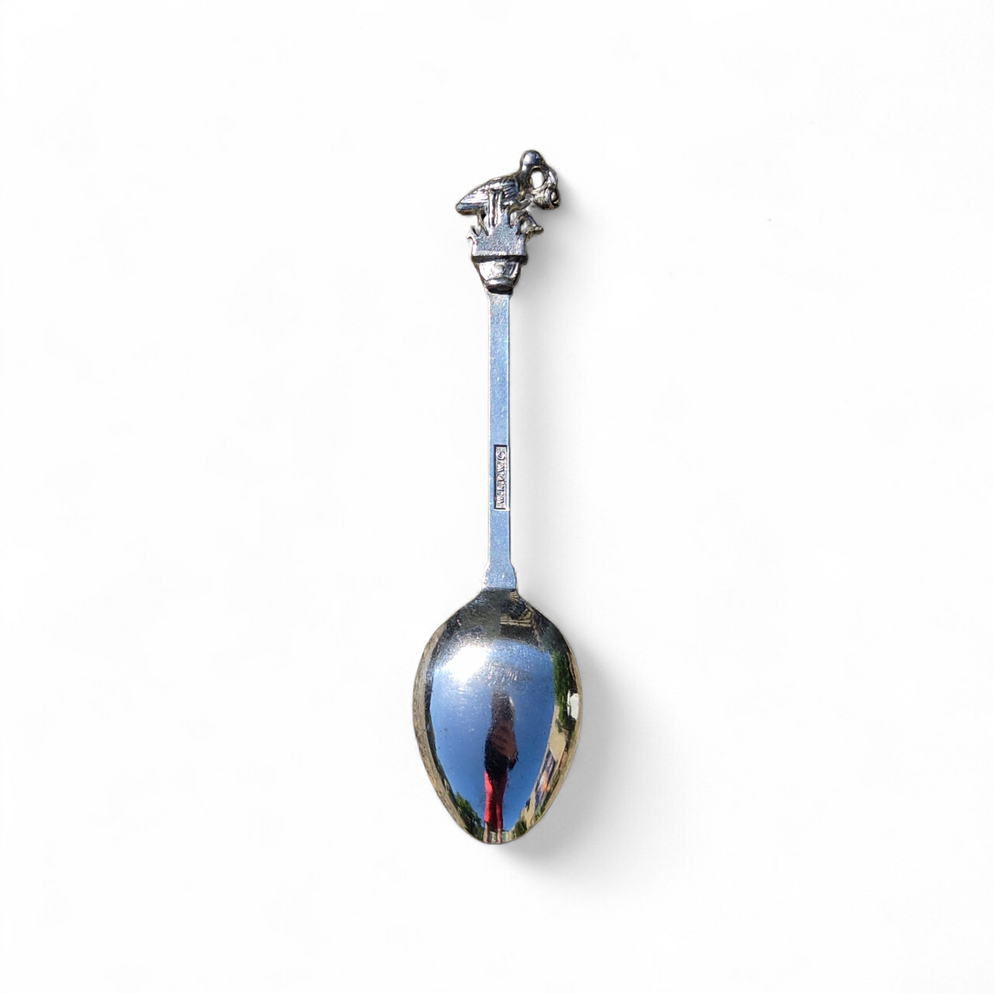 Vintage Silver-Plated Stork Spoon – West German Keepsake | Symbol of New Beginnings