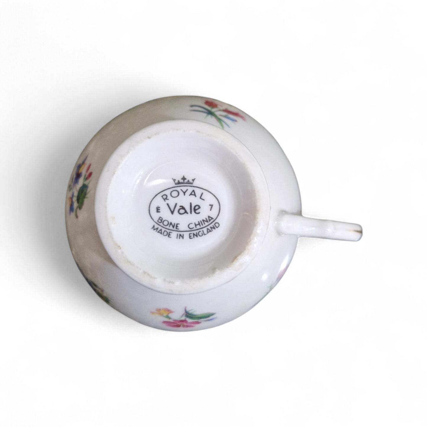 Vintage Royal Vale Floral Tea Trio – Fine Bone China Cup, Saucer & Plate with Gilt Detail