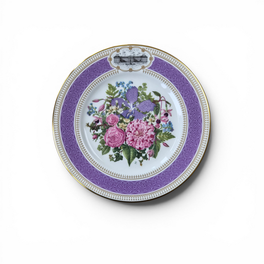 Royal Albert 1990 Chelsea Flower Show Plate “Victorian Bouquet” RHS Fine Bone China with Certificate