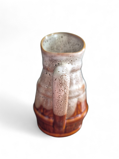 -SOLD- Vintage REVOL France Stoneware Jug – Rustic Drip Glaze Creamer | French Country Pottery
