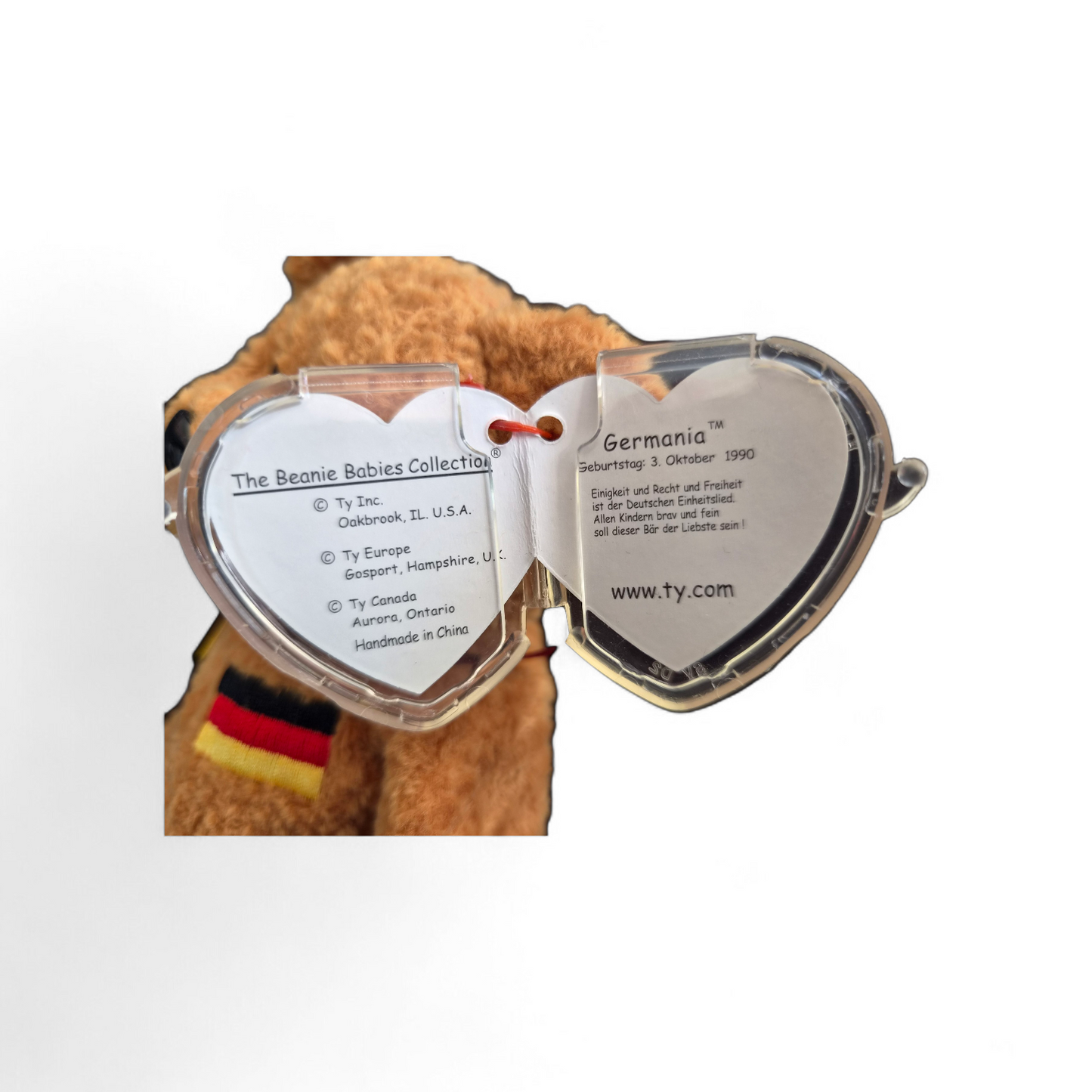 Ty Beanie Baby “Germania” Bear (1999) – German Flag Edition | International Collection