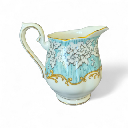 -SOLD- Royal Albert ‘Enchantment’ Bone China Cream Jug  Vintage English Elegance with Gilded Detail