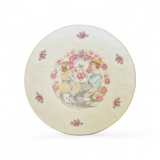 Royal Doulton “My Valentine” 1977 Bone China Plate – Romantic Vintage Floral Display Piece
