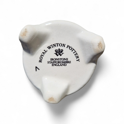 -SOLD- Royal Winton Staffordshire Ironstone Bud Vase, English Floral Study, Elegant Vintage Display Piece