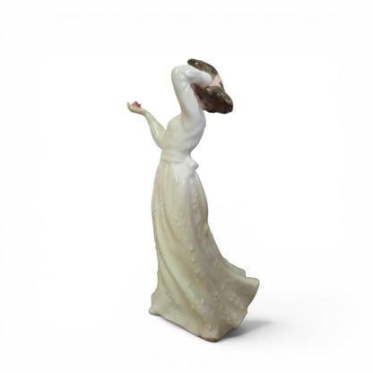 -SOLD- Vintage Royal Doulton “With Love” HN3393 Figurine | Bone China Lady Figure | 1992 Collectible Ornament