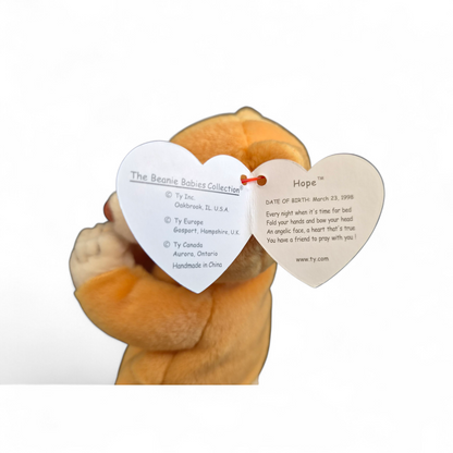 Ty Beanie Baby “Hope” Bear (1998) – Praying Bear with Tag | Sentimental Keepsake Gift