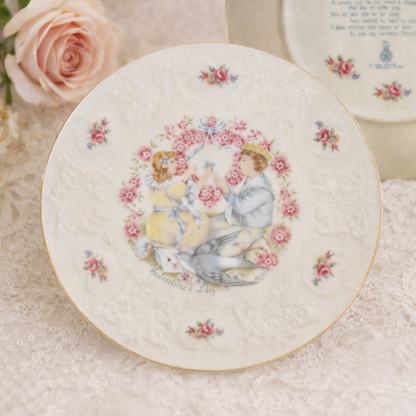 Royal Doulton “My Valentine” 1977 Bone China Plate – Romantic Vintage Floral Display Piece