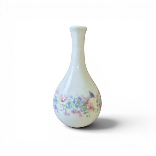 Vintage Wedgwood Angela Bone China Bud Vase – Floral English Vase – Made in England