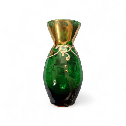 Decorative Green Glass Vase