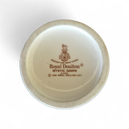 Royal Doulton “Mystic Dawn” Fine Bone China Vase, Elegant Vintage Floral Display Piece, Made in England