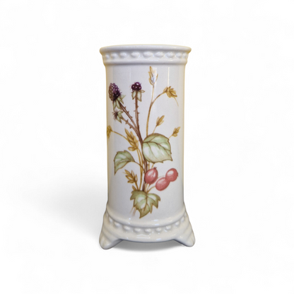 -SOLD- Royal Winton Staffordshire Ironstone Bud Vase, English Floral Study, Elegant Vintage Display Piece