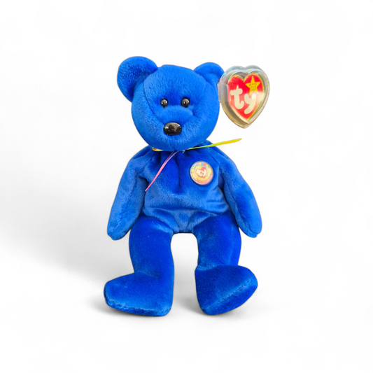 Ty Beanie Baby “Clubby” Bear (1998) – Official Club Edition with Tag & Protector