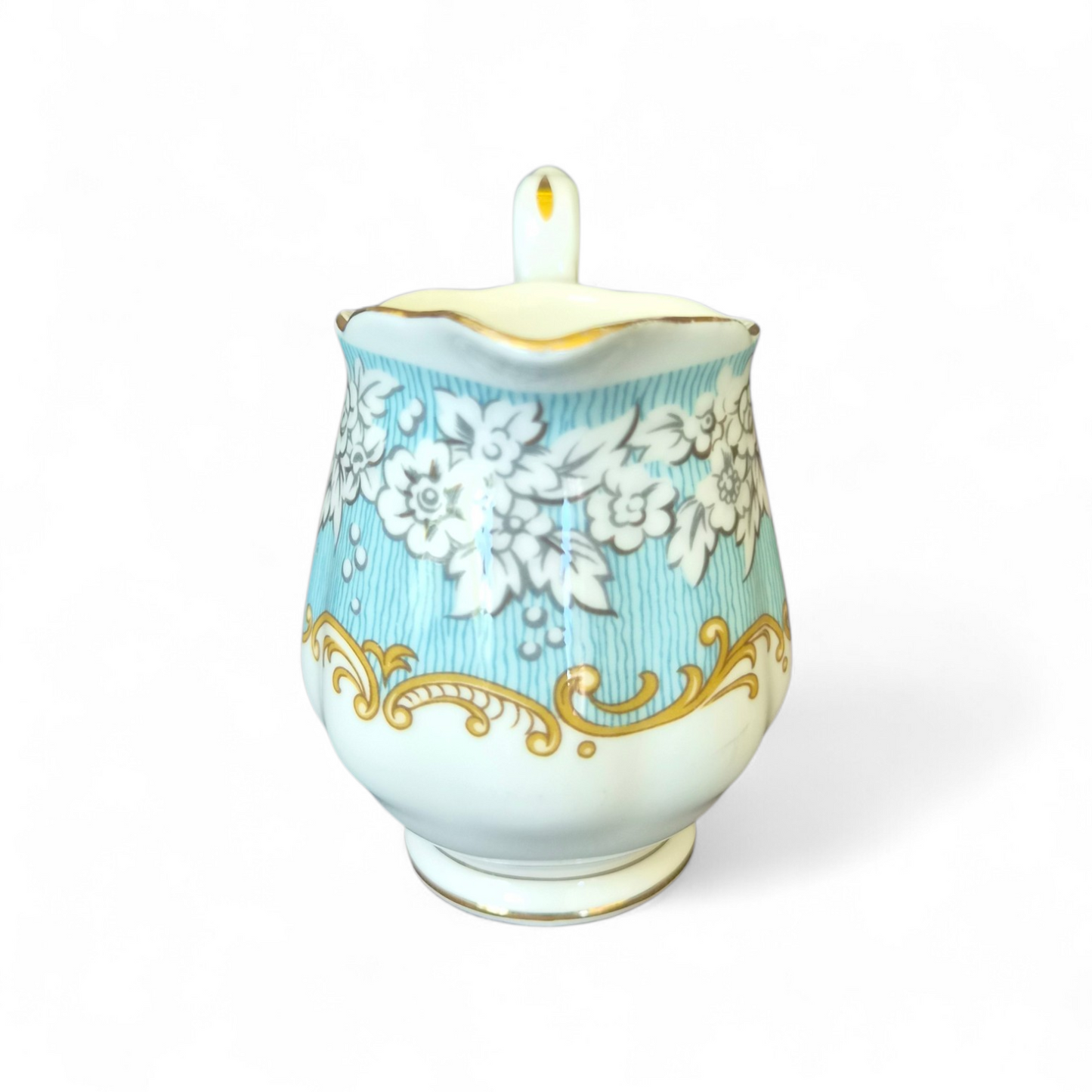 -SOLD- Royal Albert ‘Enchantment’ Bone China Cream Jug  Vintage English Elegance with Gilded Detail
